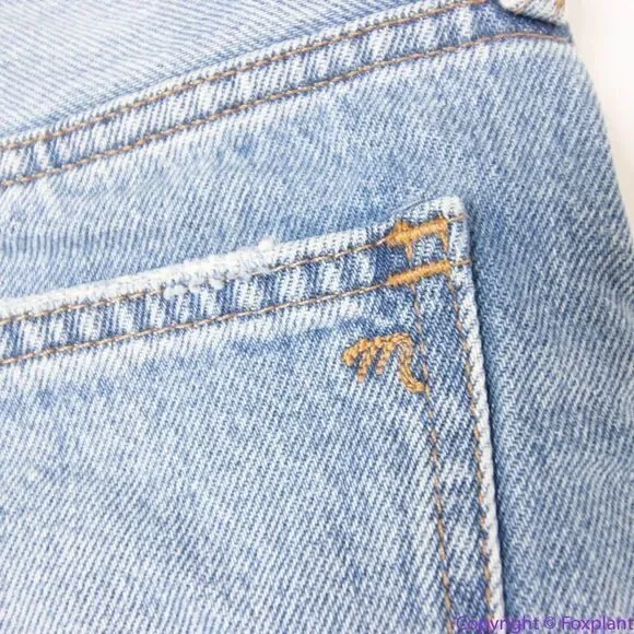 NEW Madewell Relaxed Denim Shorts in Homecrest Wash: Ripped Edition, 25‎